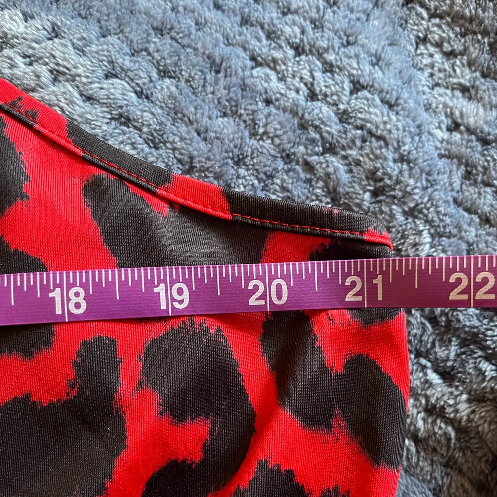 Red leopard print dress - Picture 2 of 6